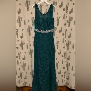 Multicolored Embellished Maxi Gown for Prom